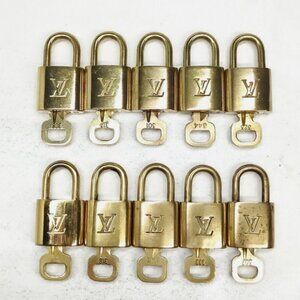 🔐 1 Louis Vuitton LV Padlock Lock + Key Set  for Luggage or Necklace